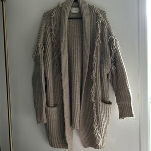 Anthropologie Amanza Sweater with Fringe Details